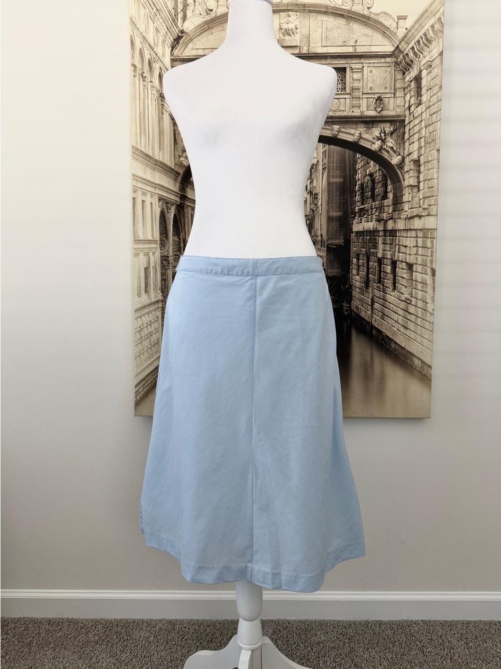 Preloved in Great Condition Light Blue A-Line Women's Skirt